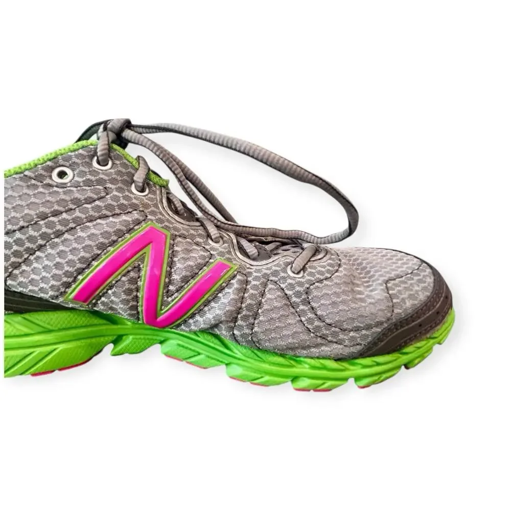 New Balance 590 V2 Running Shoes - Silver/Lime/Pink - Women’s 11